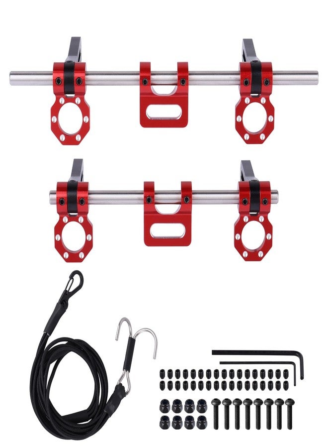 AllinRC Adjustable Aluminum Front Rear Bumper Mount with Winch Shackles for TRX4 Trx6 Axial Scx10 Gen7 Gen8 1/10 RC Crawler Upgrades - Image 1